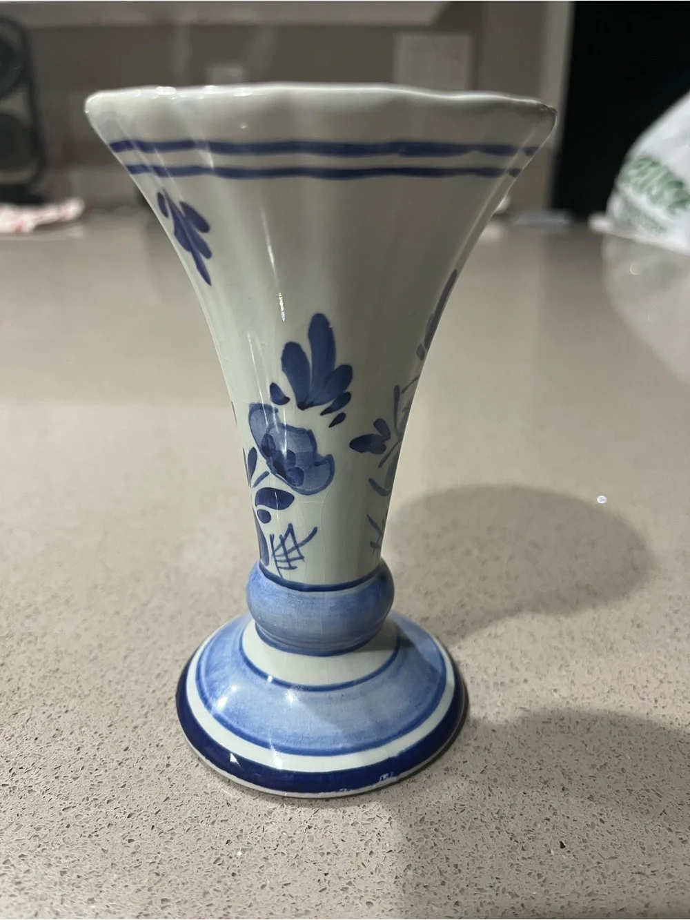 Vintage 1960’s 4” - Classic Delft Style Dutch Authentic Bud Vase